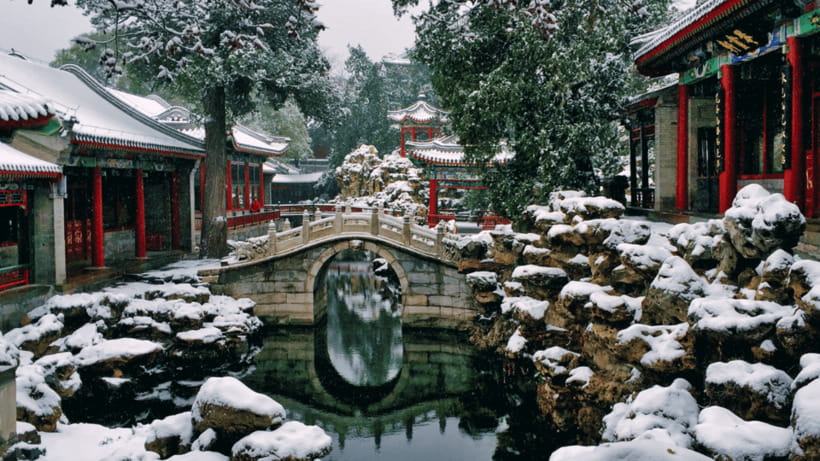 Beijing: Beihai park e-ticket entry - The Nine-Dragon Wall rewards a slower look