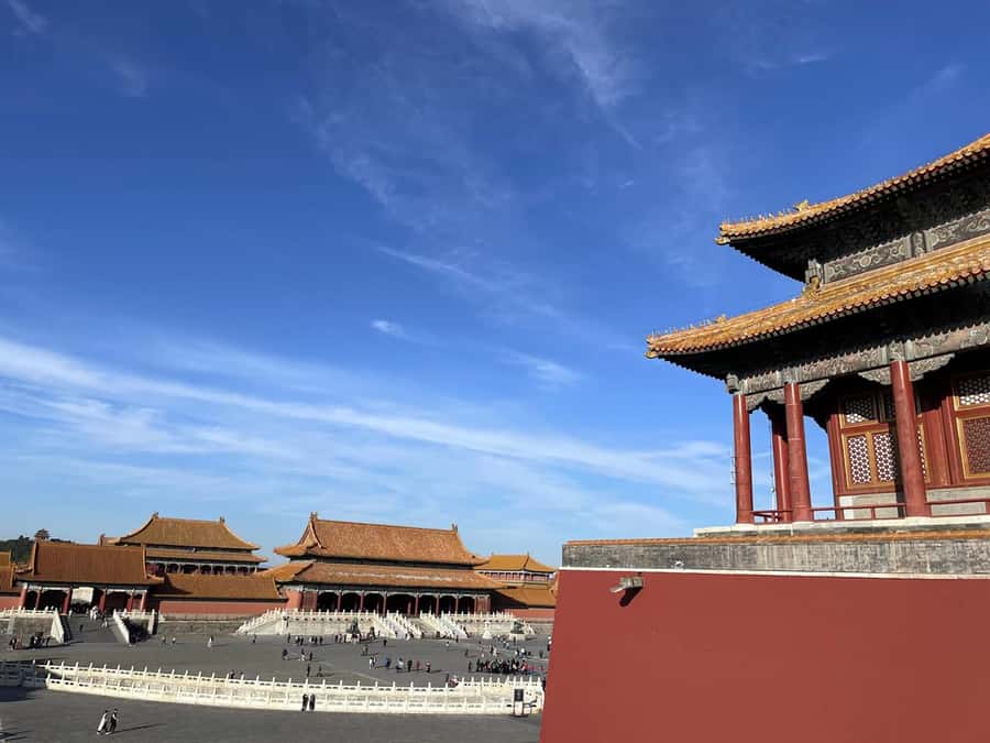 Beijing:Great Wall&Forbidden City & other scenic spot option - The Forbidden City route, from Meridian Gate inward