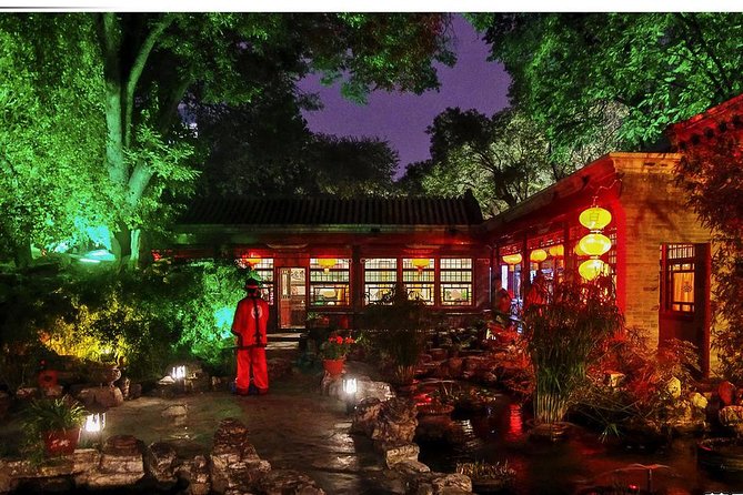 Beijing Imperial Dining Experience at Bai Jia Da Yuan Restaurant with Houhai Lake Bar Tour - Seeing Beijing’s Olympic landmarks after dark