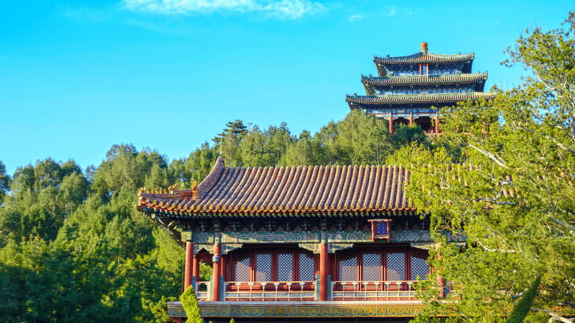 Beijing: Jingshan Park Entry Ticket- Views of Forbidden City - Gardens, pavilions, and old trees
