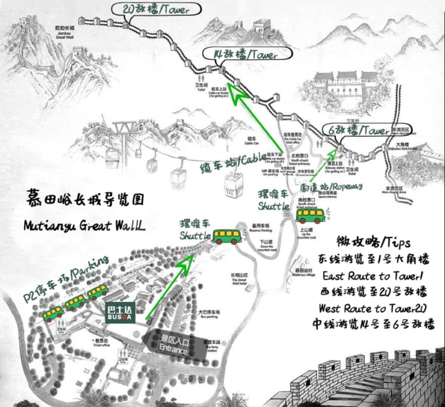 Beijing: Mutianyu Great Wall & Summer Palace Day Tour - The bus ride and meeting point