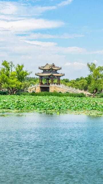 Beijing: Summer Palace Entry Ticket - The Seventeen Hole Bridge and garden details