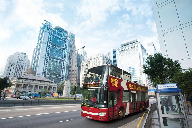 Big Bus Hong Kong Open Top Hop-On Hop-Off Sightseeing Tour - Red Route: Central, temples, markets, and Causeway Bay