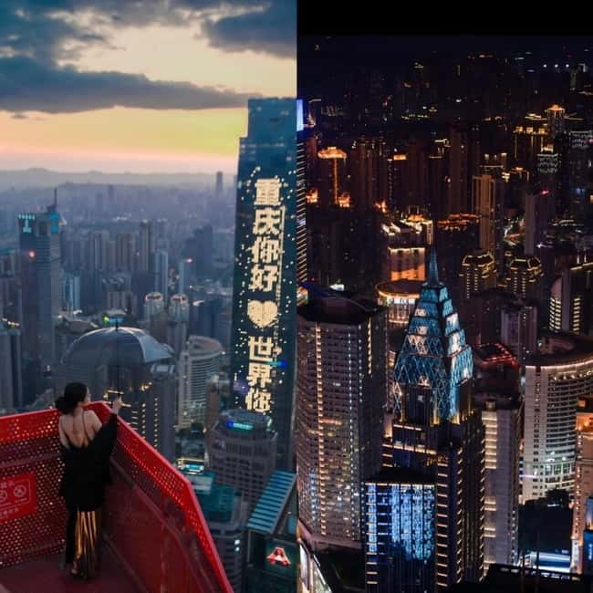Chongqing: 520m-high Eye Skyview Deck Ticket for Adult - The outdoor platform is the main event