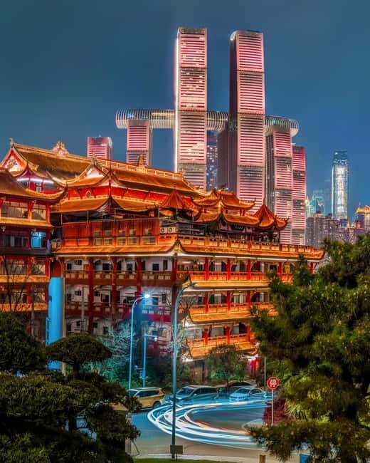 Chongqing: Magic Night View and Secret Viewing Spots Tour - The Grand Theatre gives you the first big view