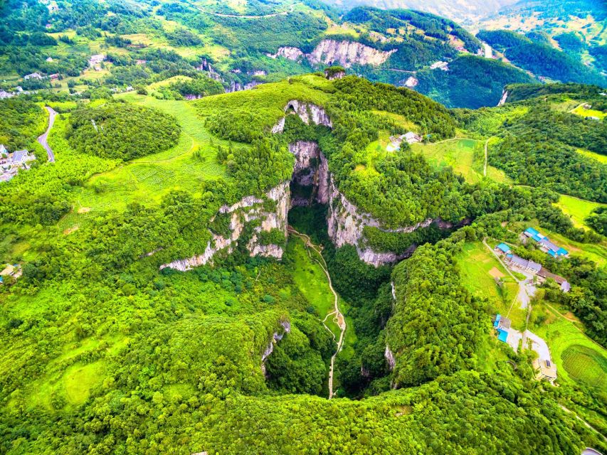 Chongqing: Private Day Tour to Wulong Karst Geological Park - Dropping into the Three Natural Bridges