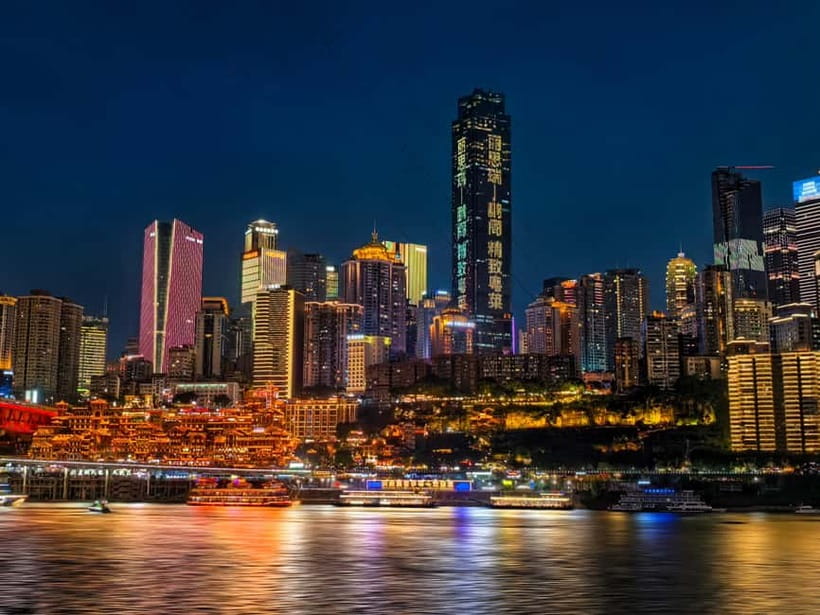 Chongqing: Private Food Tour and Magical Night Views - Chongqing Grand Theatre and the river lights