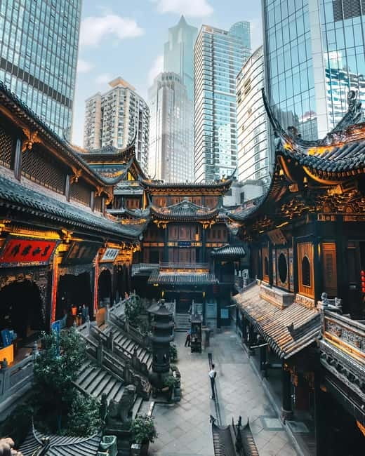 Chongqing: Trendy Spots, Cableway & Ferry Private Tour - Raffles City and Chongqing’s modern face