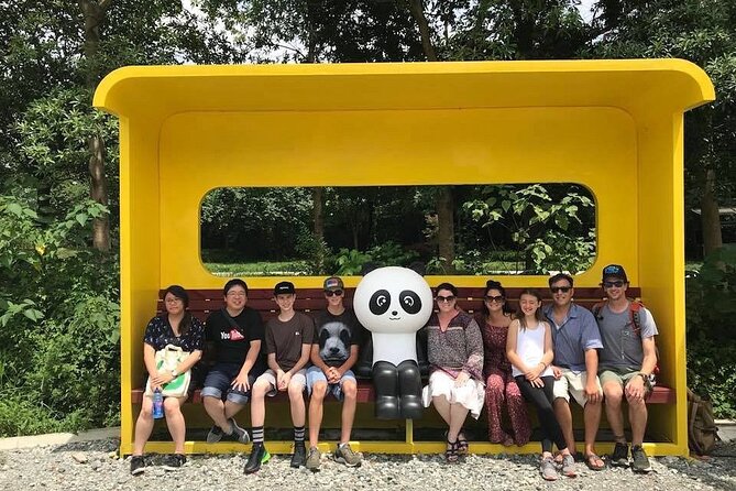 Dujiangyan irrigation+Mt. Qingcheng or Panda Park Day Tour - Rongchuangmao: a 30-minute pause with a bookshop backdrop