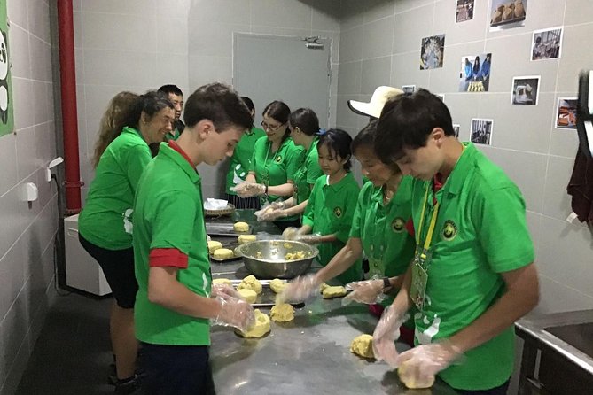 Dujiangyan Panda Volunteering Experience with Lunch - Signing in and changing into work clothes