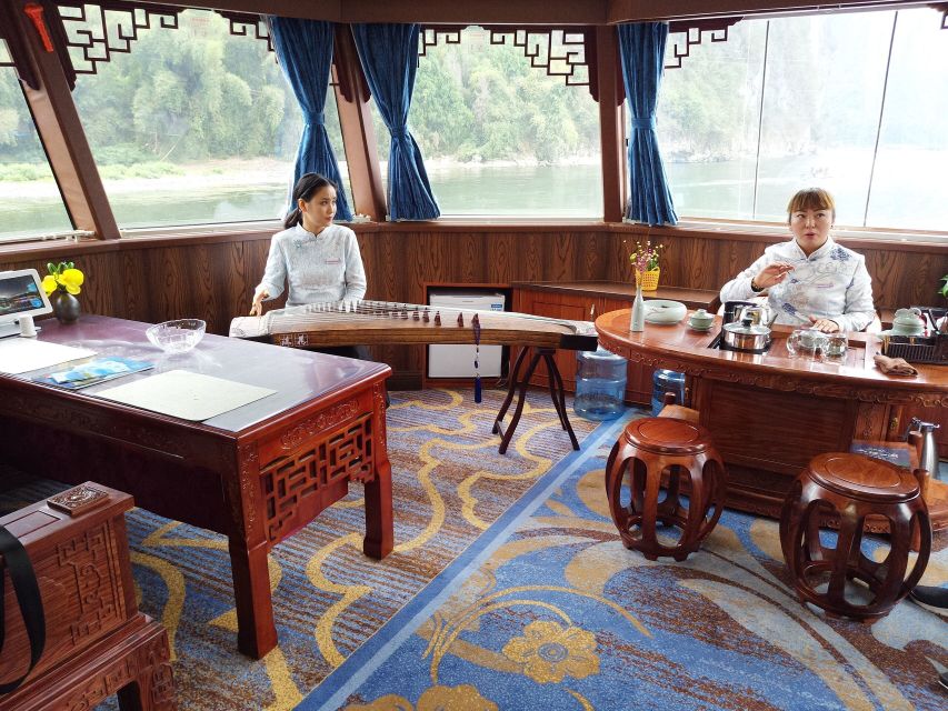 From Guilin: 4 Star Luxury Li River Cruise with Buffet Lunch - Settling onto the four-hour cruise