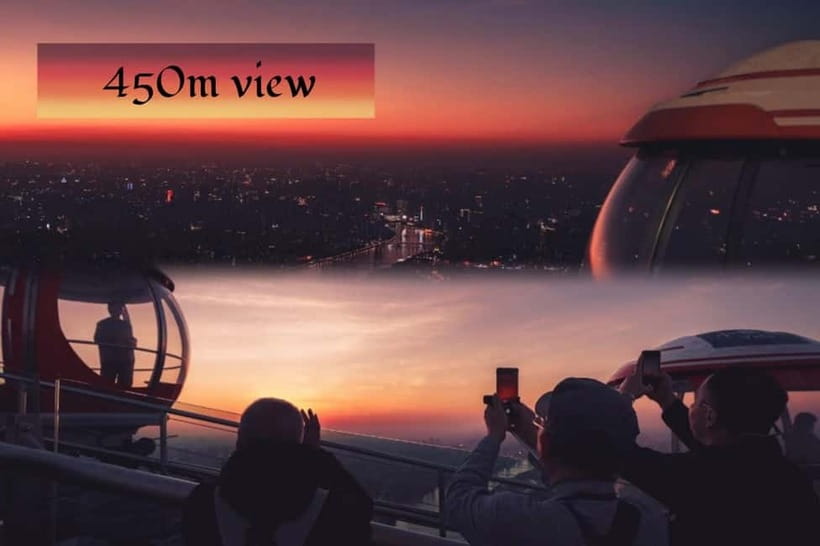 Guangzhou:Canton Tower skyview Ticket 433m/450m/488m - Inside the 428m and 433m observation halls