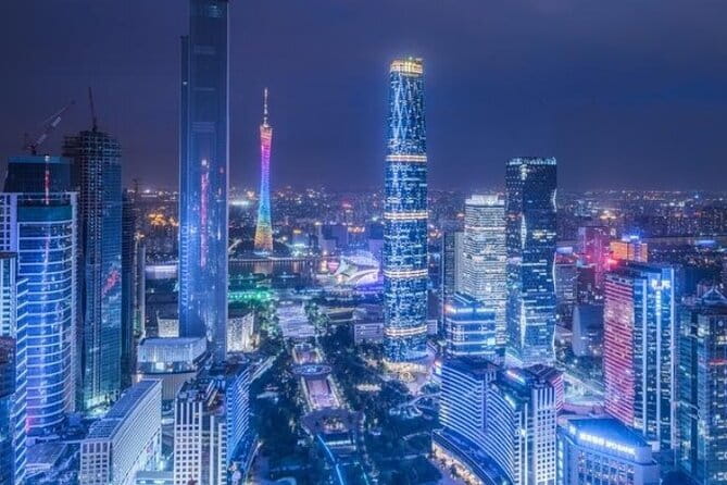 Guangzhou Pearl River Night Cruise and Canton Tower Night Tour - Huacheng Square and Guangzhou’s modern center