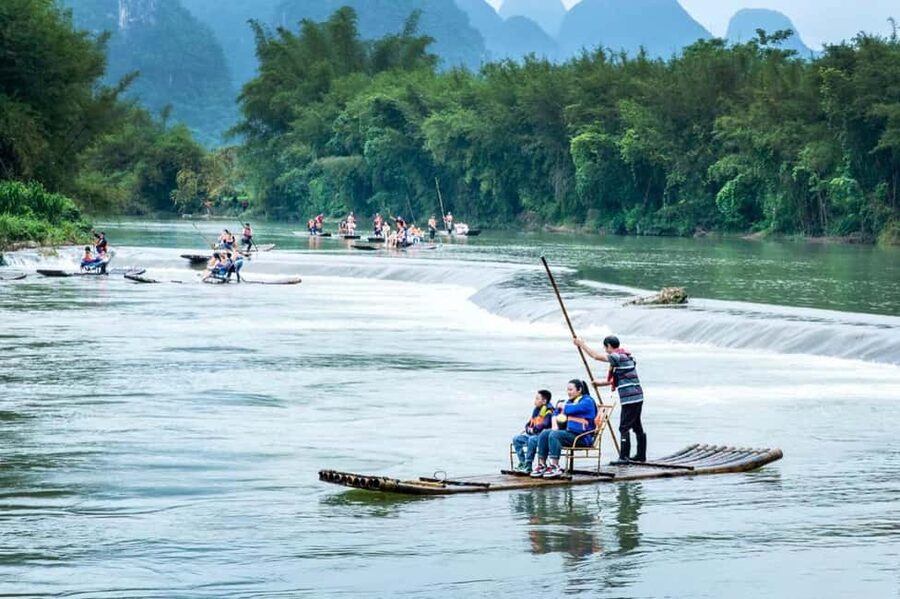 Guilin: Cave, Yulong Rafting, Glass-bottomed skywalk & Show - What the private vehicle and guide add