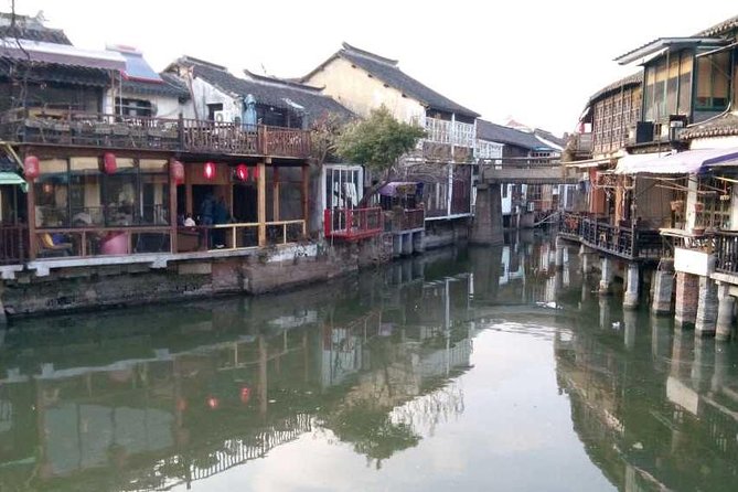 Half-Day Private Zhujiajiao Water Town Tour with Boat Ride from Shanghai - Fangsheng Bridge and the canal view
