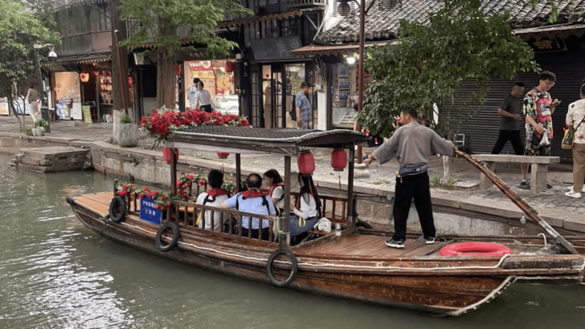 Half-Day Zhujiajiao Water Town Wonders Small Group Tour - The boat ride through Zhujiajiao