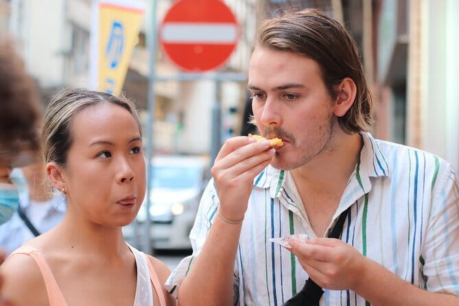 Hong Kong Street Food Tour with Locals - Dim Sum, Wonton & more - Char siu and egg tarts near Possession Point