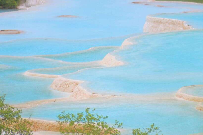 Huanglong Scenic Area: Explore Stunning Five-Colored Ponds - Five-Colored Ponds and the upper valley