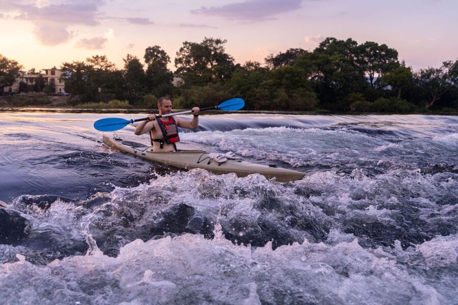 Kayaking tour with Local Guide( dry suit for winter) - Why kayaking gives you a better Guilin view