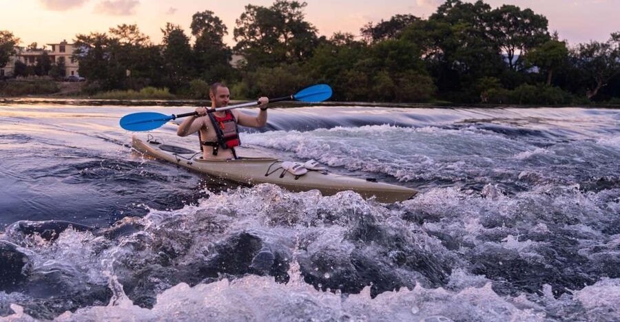 Kayaking tour with Local Guide( dry suit for winter) - Two hours on quiet water and short rapids