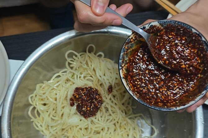 Learn cold noodle and wolf-teeth potato at local home - Tasting your own work