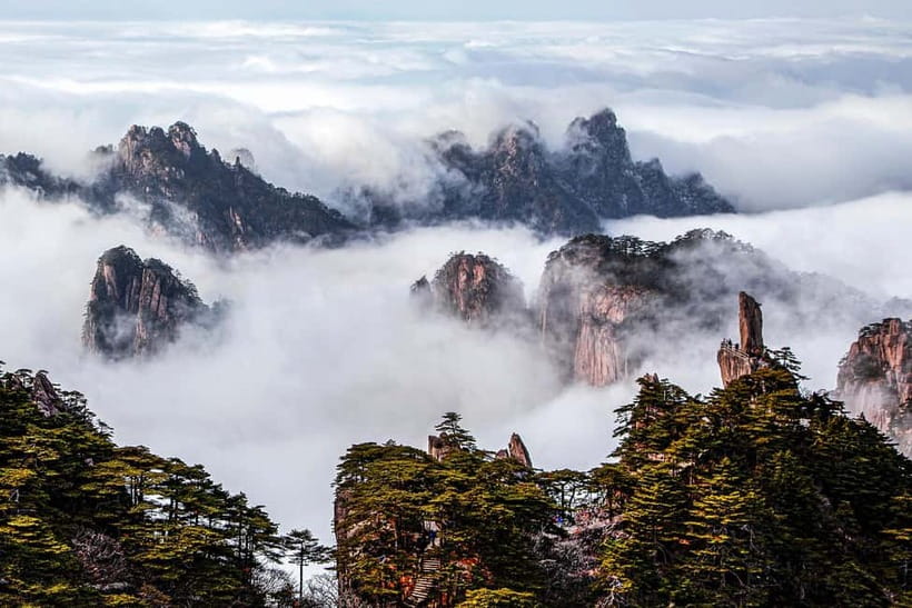 Mount Huangshan: Highlights Tour in Huangshan full-day - The return down Huangshan