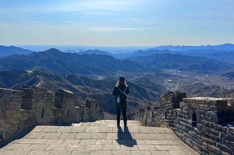 Mutianyu Great Wall 5-KM Guided Hike with Uphill Cable Car - Walking from Tower 14 Toward Tower 20