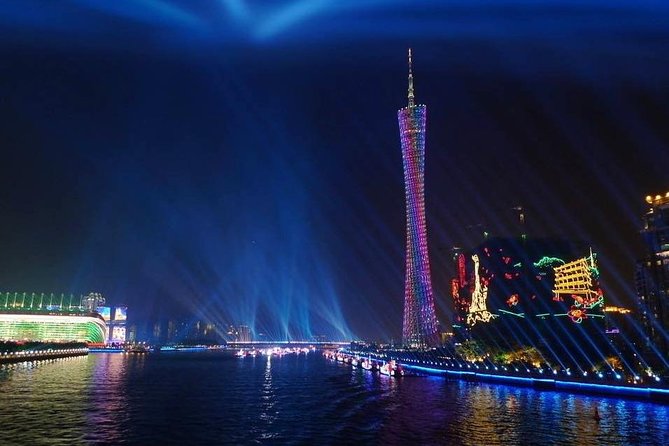 Private Guangzhou Night Tour VIP Cruise and Dim-Sum Dinner Option - Cruising the Pearl River beside Canton Tower