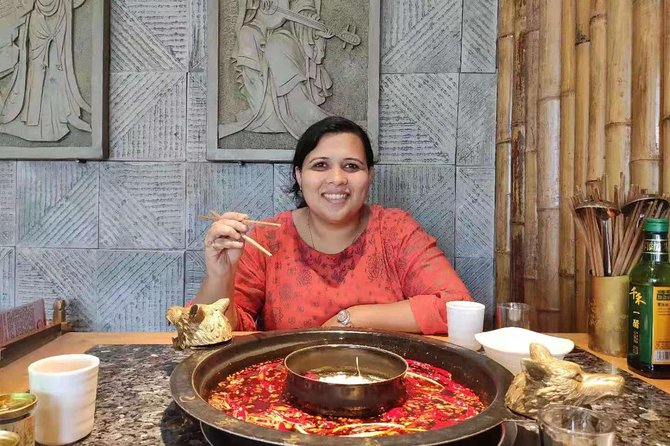 Private Half-Day Tour in Sichuan Culture Show with Hot Pot Dinner in Chengdu - Qintai Road and the local restaurant setting