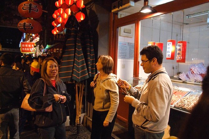 Private Night Sightseeing Tour of Beijing - Food choices, from market snacks to Peking duck