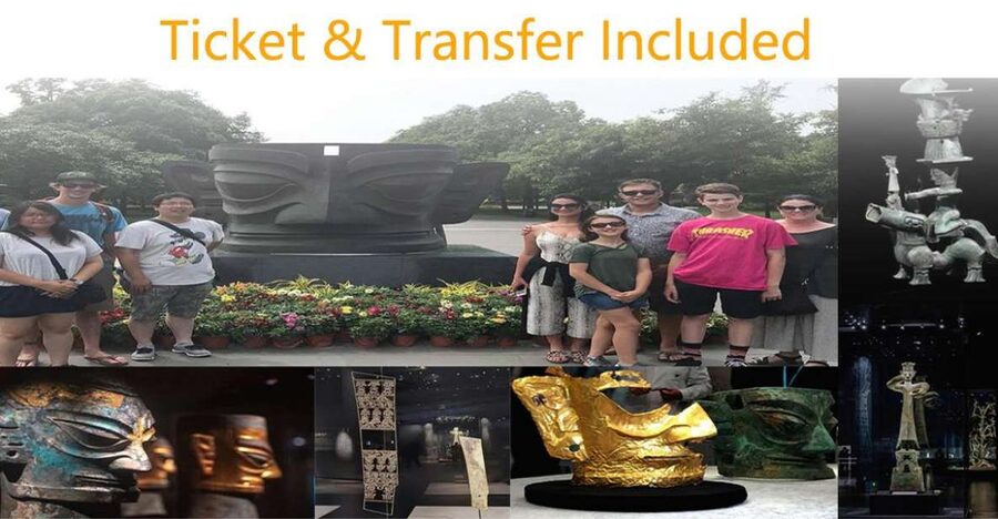 Sanxingdui Museum Small Group Tour with Optional Panda Base - The bronze heads and golden masks