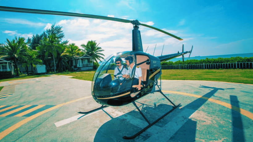 Sanya: Helicopter Tour over Haitang Bay with Atlantis Views - Atlantis from above