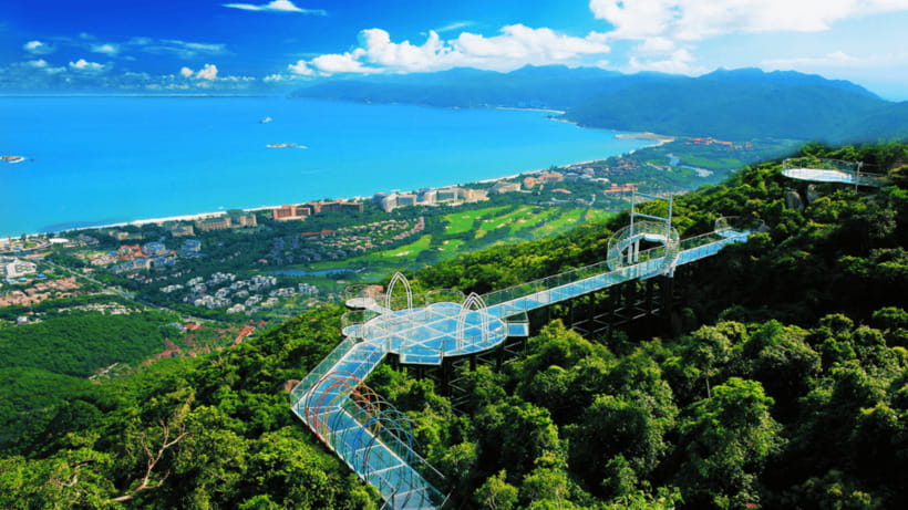 Sanya: Yalong Bay Tropical Forest Ticket and Tour Car - Walking through the tropical forest