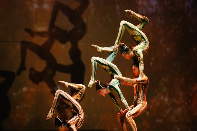 Shanghai Circus World: ERA2 Intersection of Time Acrobatics Show - The later sequences: silk, technology, and the motorcycle sphere