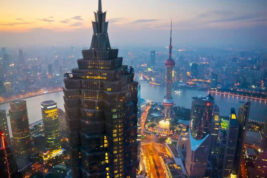 Shanghai Jinmao Tower 88th floor sightseeing hall - The 45-second ride to the 88th floor