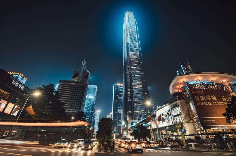 ShenZhen: Tallest Building with Luxury Meal on Highest Floor - Shenzhen from the 118th floor