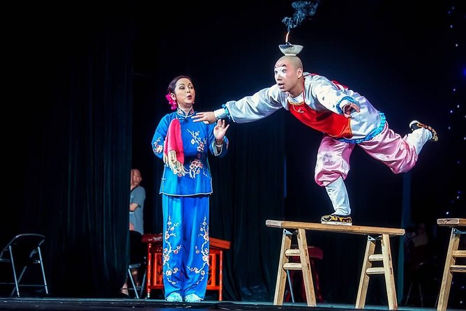 Sichuan Culture Opera Show in Chengdu - Tea, bamboo tables, and a relaxed setting