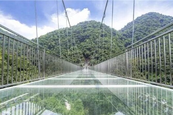 Skywalk Glass Bridge and Waterfall Ravine Half Day Private Tour - Crossing the 1.5-kilometer glass sky bridge