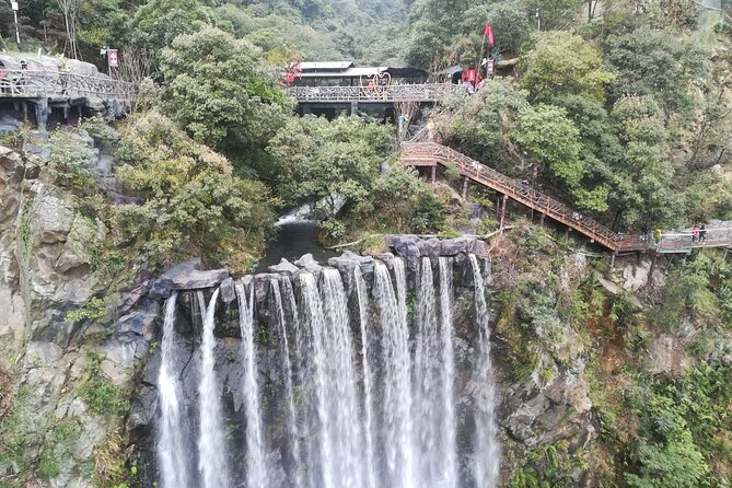 Skywalk Glass Bridge Waterfall Mountain Ancient Cave Private Tour - What the two-hour cave visit adds