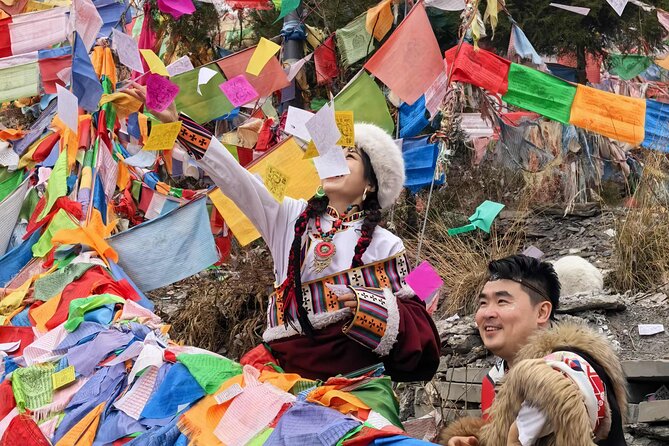 Tibetan Day Trip to Tibetan Village from Chengdu - Dressing in traditional Tibetan clothing