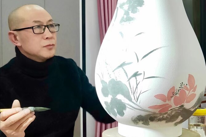 Water Color Class in Beijing - Why painting a fan works so well in Beijing