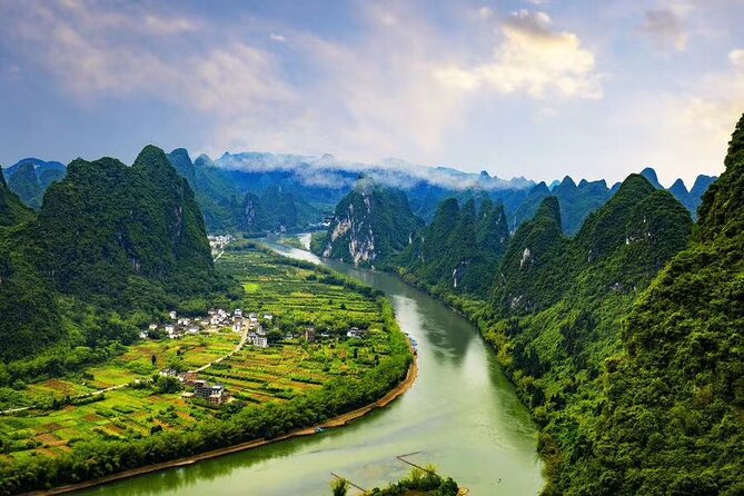Xianggong Hill Cormorant fishing show Fuli ancient bridge DayTour - Xianggong Hill and the Li River View