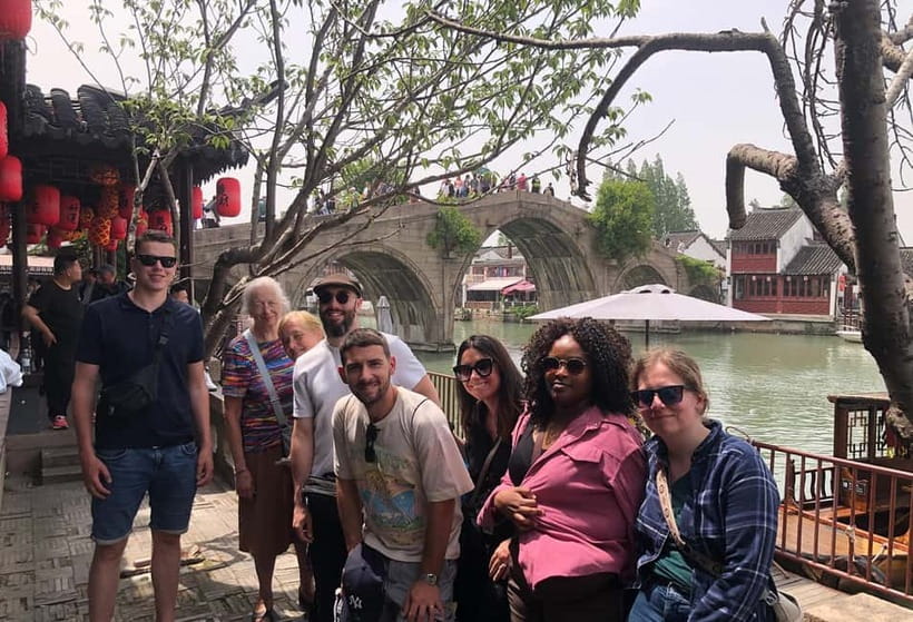 Yu Garden, Old Street, Bund & Zhujiajiao Water Town Bus Tour - The bus ride to Zhujiajiao